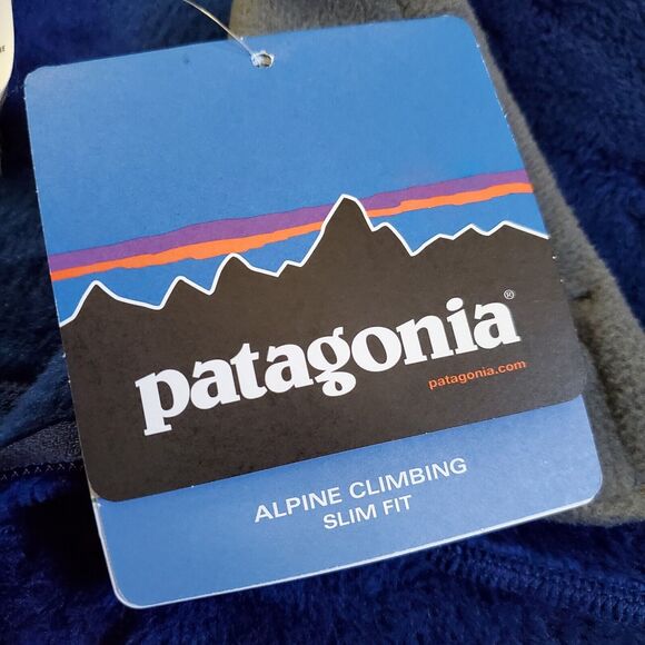 Patagonia Jacket Mens Extra Large Blue Gray fleece Regulator R2 Alpine Polartec - Picture 10 of 15